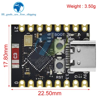 DIYTZT ESP32 C3 Development Board Modules Mini Wifi BT Bluetooth Module 32-Bit Single-Core Processor ESP32-C3 16Pin Type-C